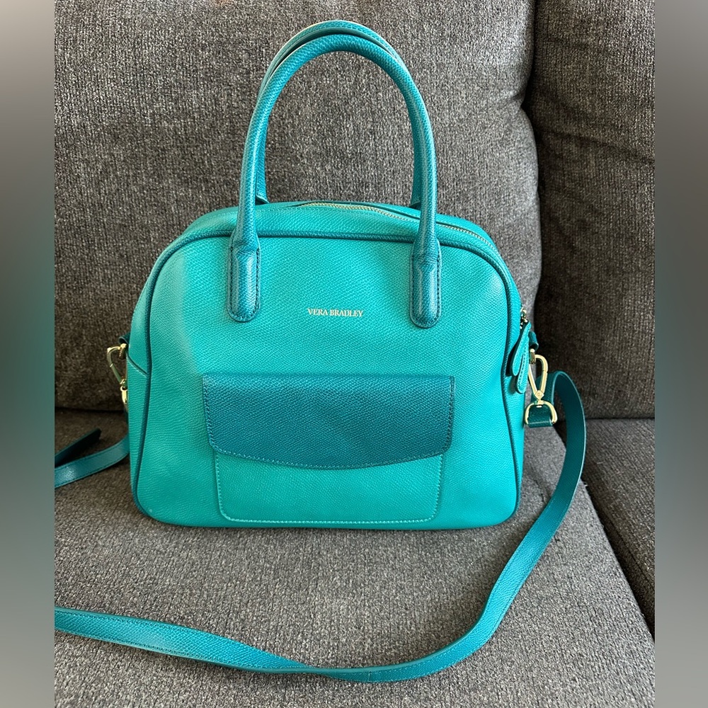 Vera Bradley leather bowled over bag